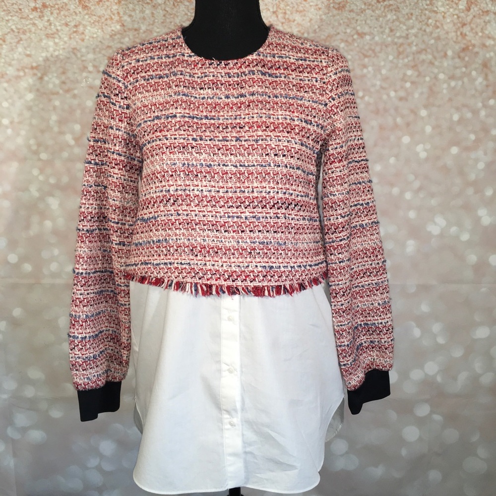 Zara TRF Tweed and Shirt Combo